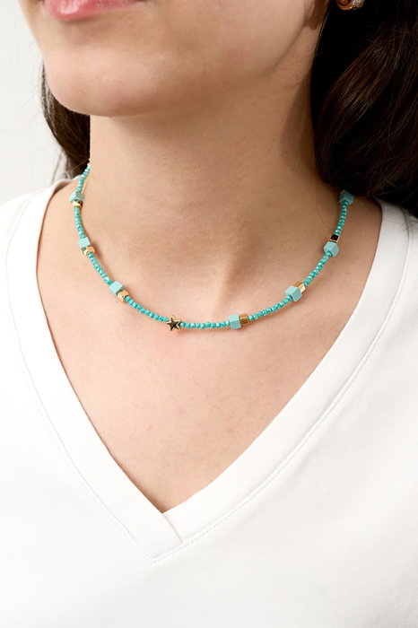 Heliophilia Silver Collar Multicolor de Metal Lacado
